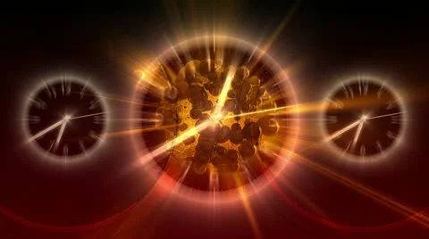 Passing Time Background - Clock 61 (HD) Stock Footage 11368237