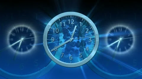Passing Time Background - Clock 64 (HD) 動画素材 11370895