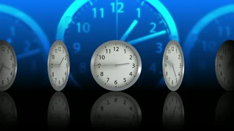 Passing Time Background - Clock 73 (HD) Stock Footage 12254677