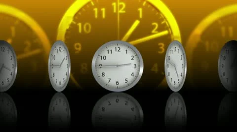 Passing Time Background - Clock 75 (HD) Video stock 12255414