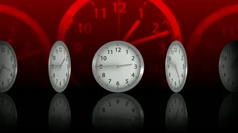 Passing Time Background - Clock 76 (HD) Stock Footage 12255643