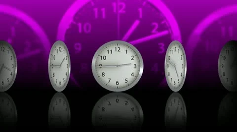 Passing Time Background - Clock 77 (HD) 動画素材 12255912