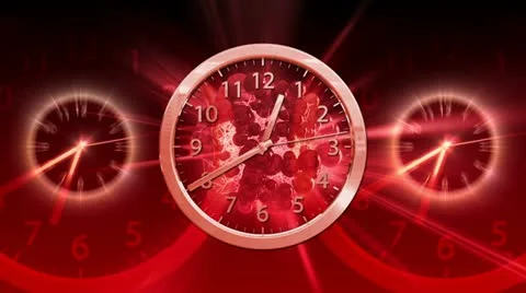 Passing Time Background - Clock 83 (HD) Stock Footage 12259080