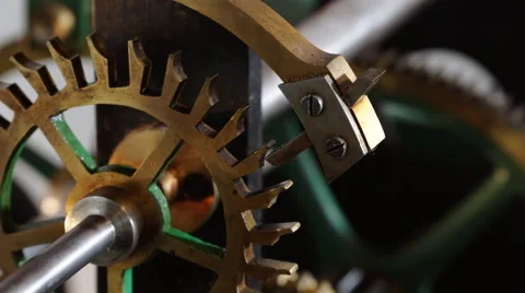 Passing time in clock construction Stock Footage 68523798