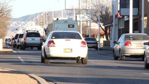 Passing traffic Stock Footage 1056564