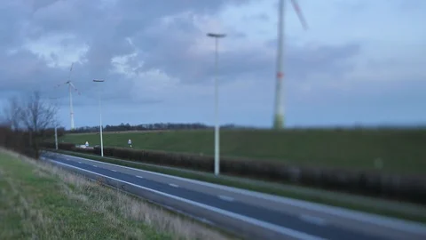 Passing traffic highway Stock Footage 100229678