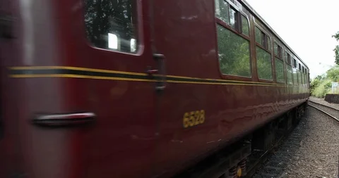 Passing train Stock Footage 101340945