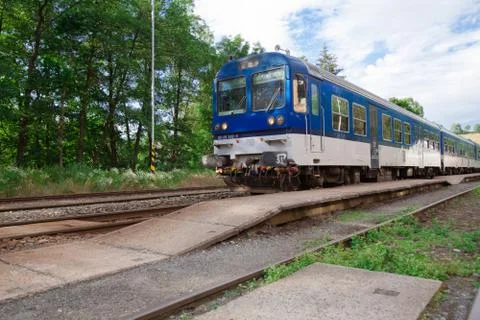 Passing train. Stock Photos