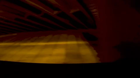 Passing under a bridge at night side view Washington Road Stock Footage 177666107