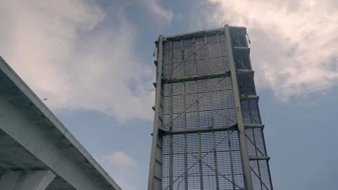 Passing under drawbridge in Miami Florida Stock Footage 264767241