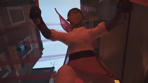 Passing Under Parade Float With Flaming Torches, Festa Major de Gràcia Stock Footage 319515409