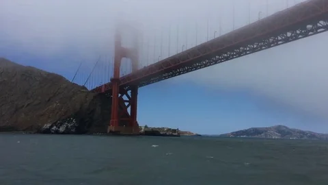 Passing Underneath Golden Gate Bridge Time Lapse Stock-Footage 77985495