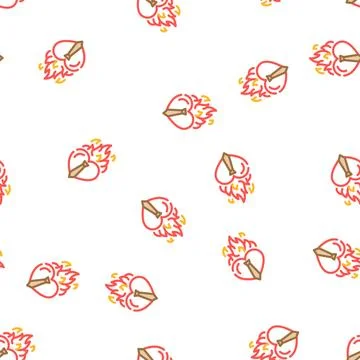 Passion business ethics vector seamless pattern Stock Illustration