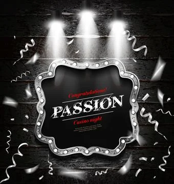 Passion. Cash game. Stock Illustration