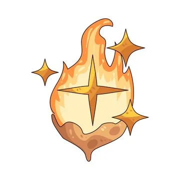 Passion flame illustration Stock Illustration