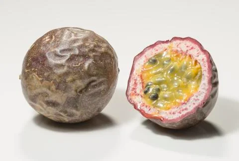 Passion Fruit Cross Section Stock Photos