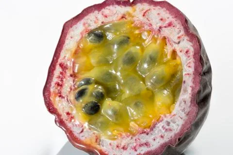 Passion Fruit Cross Section Stock Photos
