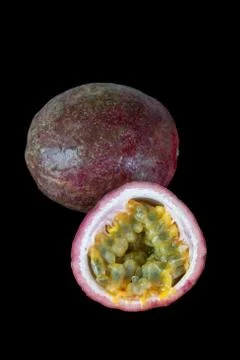 Passion fruit fresh Stock Photos