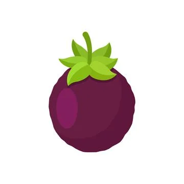 Passion fruit icon in flat style. Passionfruit vector illustration on isola.. Stock Illustration