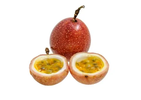 Passion fruit isolated Stock Photos