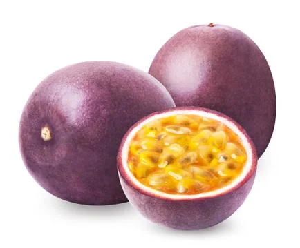 Passion fruit with isolated Foto stock