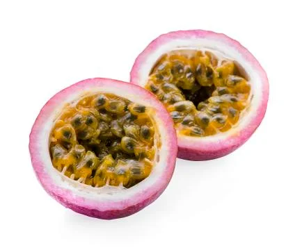 Passion fruit isolated Stock Photos