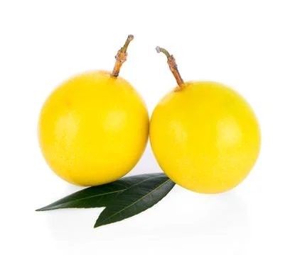 Passion fruit isolated Stock Photos