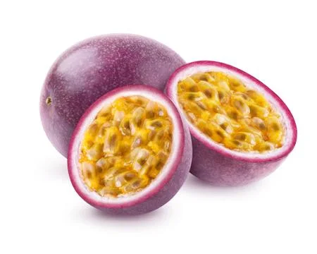 Passion fruit isolated Stock Photos