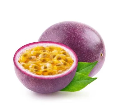 Passion fruit isolated Stock Photos