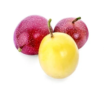 Passion fruit isolated Stock Photos