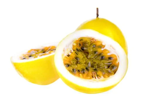 Passion fruit isolated Stock Photos