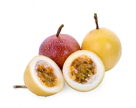 Passion fruit isolated Stock Photos