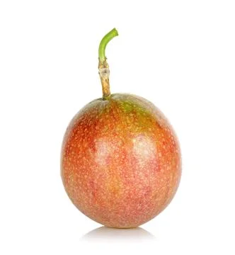 Passion fruit isolated on the white background Stock Photos