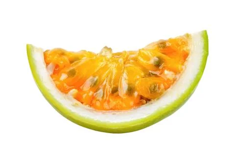 Passion fruit isolated on the white background Stock Photos
