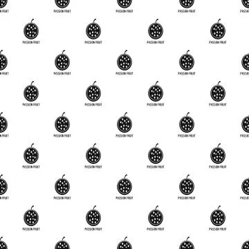 Passion fruit pattern seamless vector 스톡 일러스트