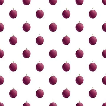 Passion fruit seamless pattern creating a tropical background 스톡 일러스트