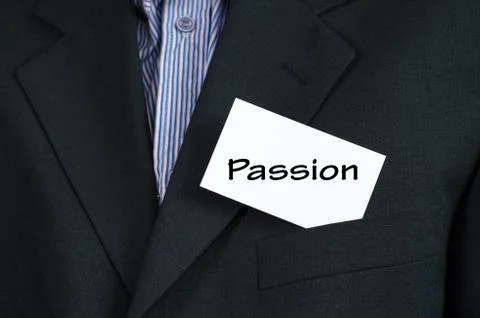 Passion text concept Stock Photos
