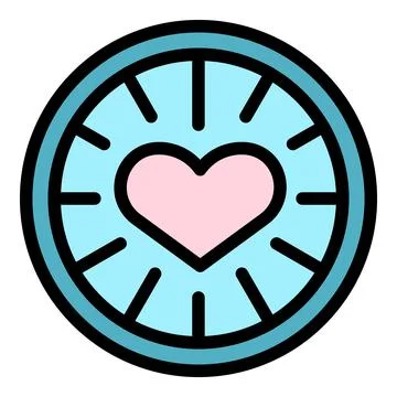 Passion value icon vector flat Illustrazione stock