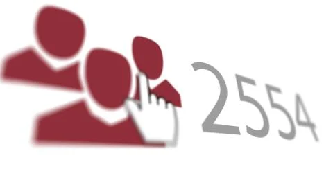 A passionate 3d rendering of a like you sign where a finger presses three pur Stock Illustration