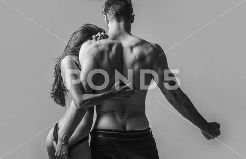 Passionate couple in love. I love you. Boy and girl - Young lovers. People in Stock-Fotos