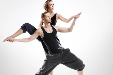 Passionate dance of two people Stock-Fotos
