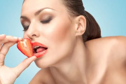 Passionate lady. Stock Photos