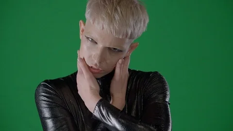 Passionate model in studio. Stock-Footage 90970204