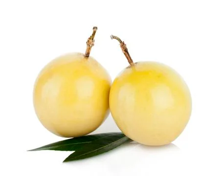 Passionfruit isolated on white background Stock Photos