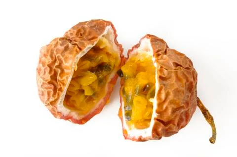 Passionfruit ripe on background Stock Photos