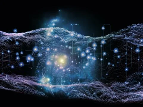 Passions of digital elements. Stock Illustration