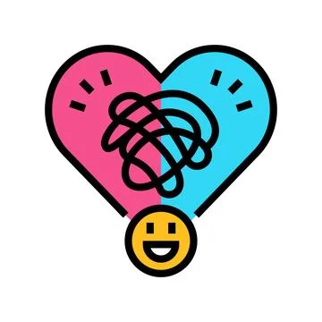 Passive aggressive behavior color icon vector illustration Stock Illustration