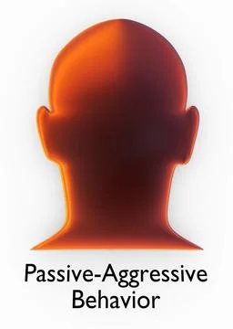 Passive-Aggressive Behavior concept Stock Illustration