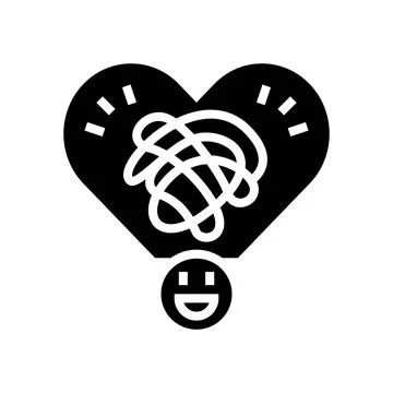 Passive aggressive behavior glyph icon vector illustration Stockillustratie