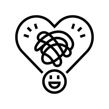 Passive aggressive behavior line icon vector illustration Stock Illustration